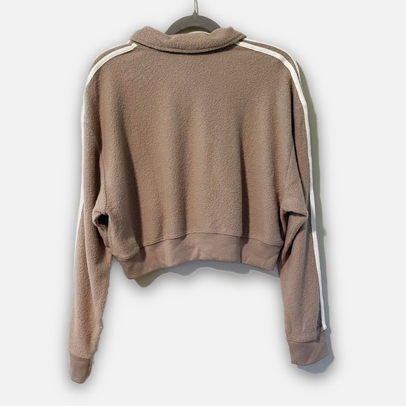 NWT | VS PINK | Reverse Fleece Cropped Polo Sweatshirt & Jogger Set - Picture 4 of 15